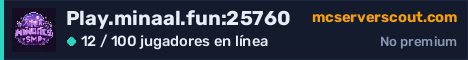 Banner del servidor Play.minaal.fun:25760