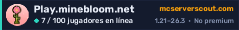 Banner del servidor Play.minebloom.net
