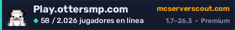 Banner del servidor Play.ottersmp.com