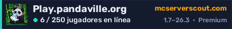 Banner del servidor Play.pandaville.org