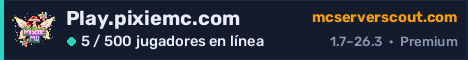 Banner del servidor Play.pixiemc.com