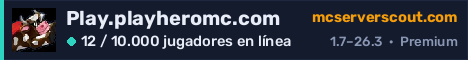 Banner del servidor Play.playheromc.com