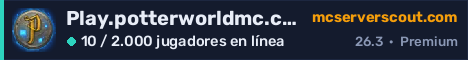 Banner del servidor Play.potterworldmc.com