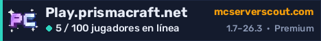 Banner del servidor Play.prismacraft.net