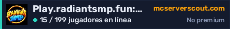 Banner del servidor Play.radiantsmp.fun:19132