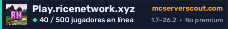 Banner del servidor Play.ricenetwork.xyz