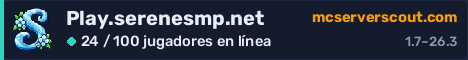 Banner del servidor Play.serenesmp.net
