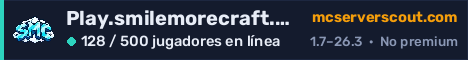 Banner del servidor Play.smilemorecraft.com