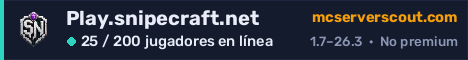 Banner del servidor Play.snipecraft.net