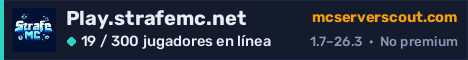 Banner del servidor Play.strafemc.net