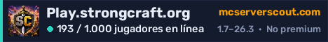 Banner del servidor Play.strongcraft.org