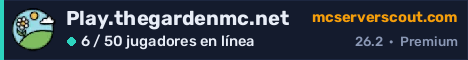 Banner del servidor Play.thegardenmc.net