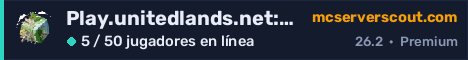 Banner del servidor Play.unitedlands.net:8060