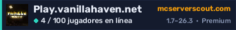 Banner del servidor Play.vanillahaven.net
