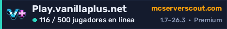 Banner del servidor Play.vanillaplus.net