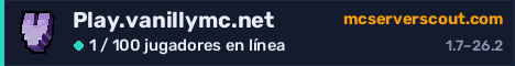 Banner del servidor Play.vanillymc.net