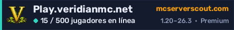 Banner del servidor Play.veridianmc.net