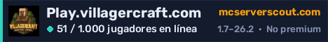 Banner del servidor Play.villagercraft.com