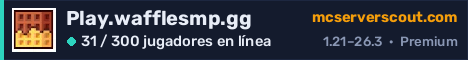 Banner del servidor Play.wafflesmp.gg