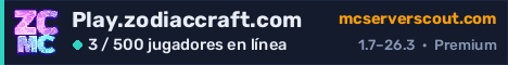 Banner del servidor Play.zodiaccraft.com