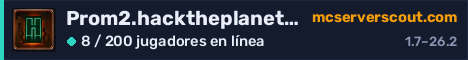 Banner del servidor Prom2.hacktheplanet.now