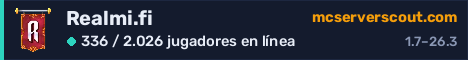 Banner del servidor Realmi.fi