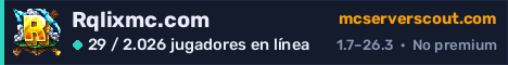 Banner del servidor Rqlixmc.com