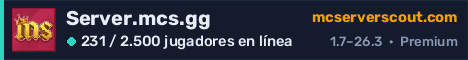 Banner del servidor Server.mcs.gg