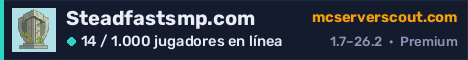 Banner del servidor Steadfastsmp.com