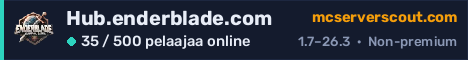 Palvelimen Hub.enderblade.com banneri