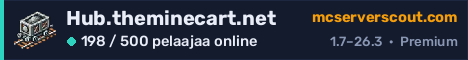 Palvelimen Hub.theminecart.net banneri