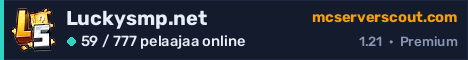 Palvelimen Luckysmp.net banneri