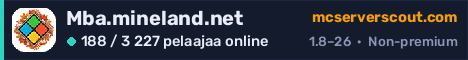Palvelimen Mba.mineland.net banneri