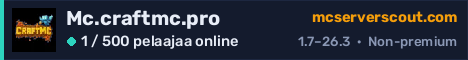 Palvelimen Mc.craftmc.pro banneri