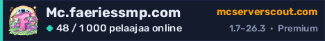 Palvelimen Mc.faeriessmp.com banneri