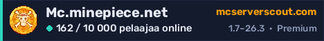 Palvelimen Mc.minepiece.net banneri