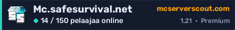 Palvelimen Mc.safesurvival.net banneri