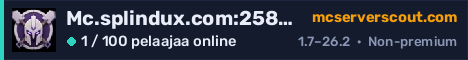 Palvelimen Mc.splindux.com:25802 banneri