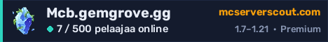 Palvelimen Mcb.gemgrove.gg banneri