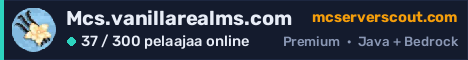 Palvelimen Mcs.vanillarealms.com banneri