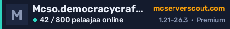 Palvelimen Mcso.democracycraft.net banneri