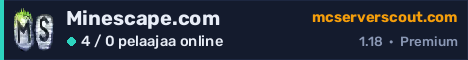 Palvelimen Minescape.com banneri