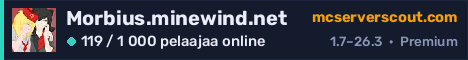 Palvelimen Morbius.minewind.net banneri