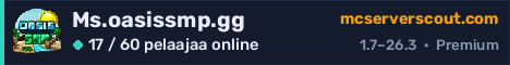 Palvelimen Ms.oasissmp.gg banneri