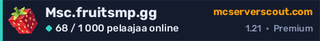 Palvelimen Msc.fruitsmp.gg banneri