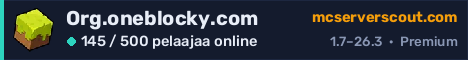 Palvelimen Org.oneblocky.com banneri