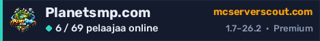 Palvelimen Planetsmp.com banneri