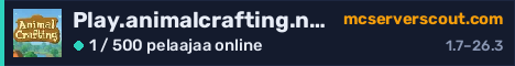 Palvelimen Play.animalcrafting.net banneri