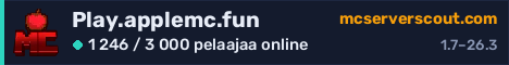 Palvelimen Play.applemc.fun banneri
