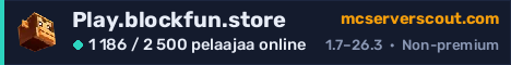 Palvelimen Play.blockfun.store banneri